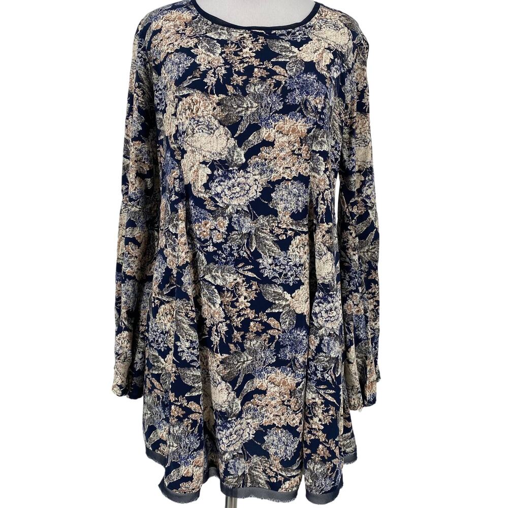 PPLA Clothing Floral Long Sleeve Dress Size Large